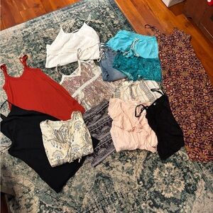 RVCA, Billabong, Roxy, Hurley, O’Neill shirts, dresses, shorts, and jeans
